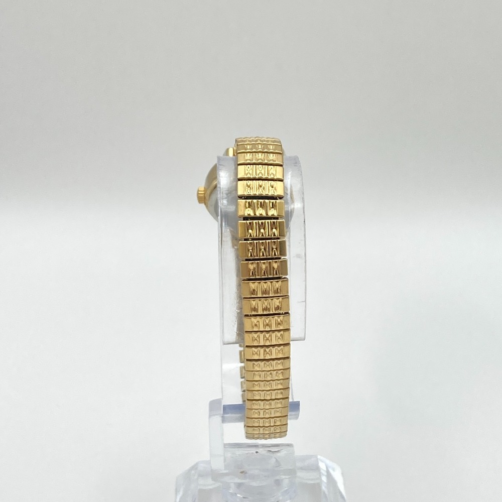 Timex Women's Watch 20mm Gold Tone Stretch Band Round New Battery SMALL 6" 2006 - Picture 6 of 14